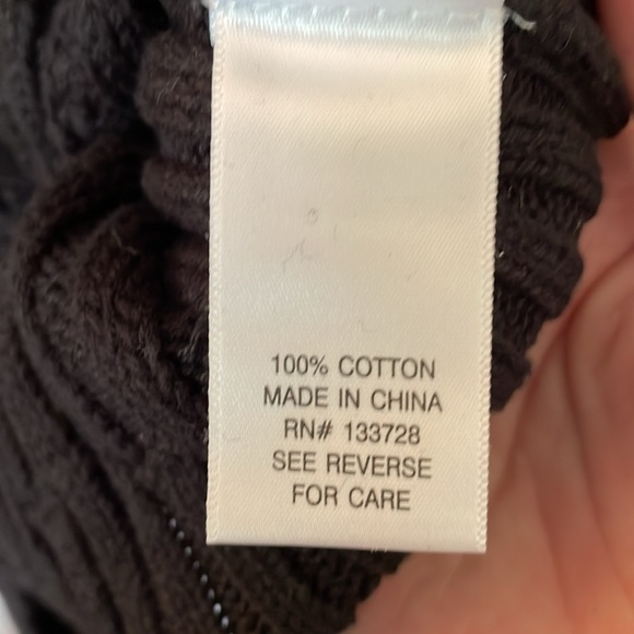 Sonoma cotton sweater black size medium with 3 buttons. NWT. - Picture 10 of 11